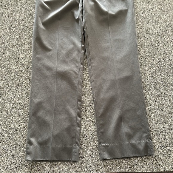 Hart Schaffner Marx Pants Mens 34x32 Flat Straight Chino Khaki Dress Pant Gray - Picture 3 of 6